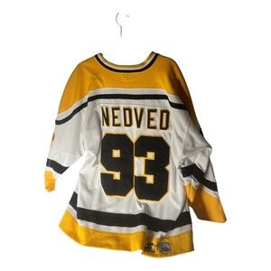 Vintage Pittsburgh Penguins Jersey #93 Nedved Ice Hockey Shirt Starter NHL Large